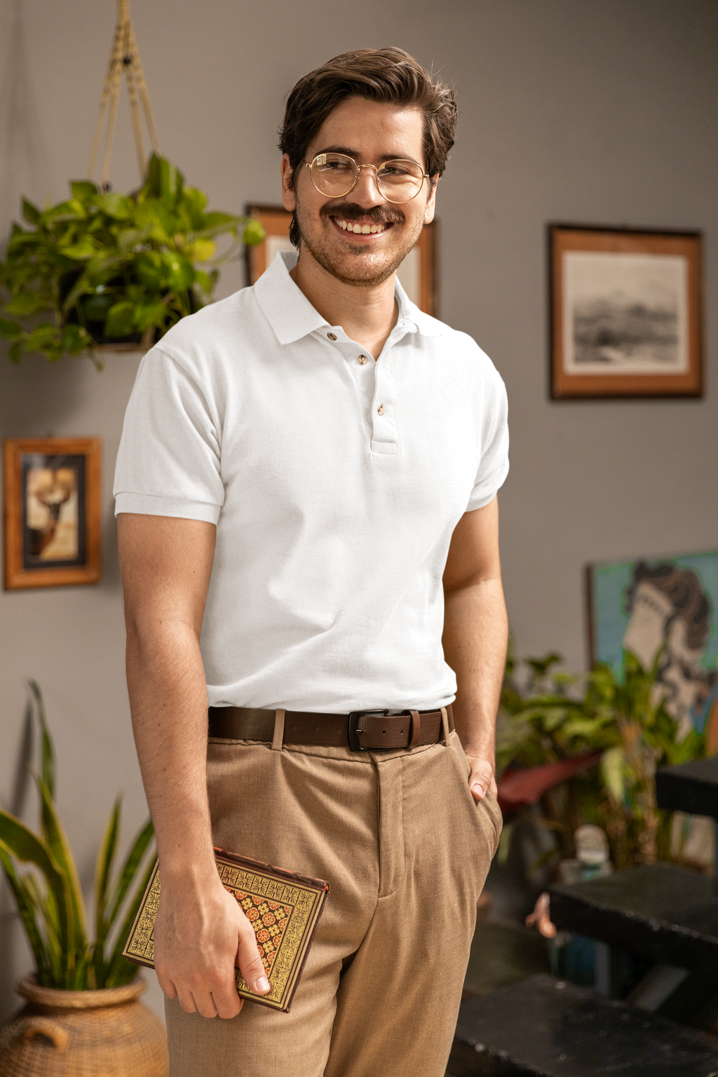 Legacy Polo – White Ledger